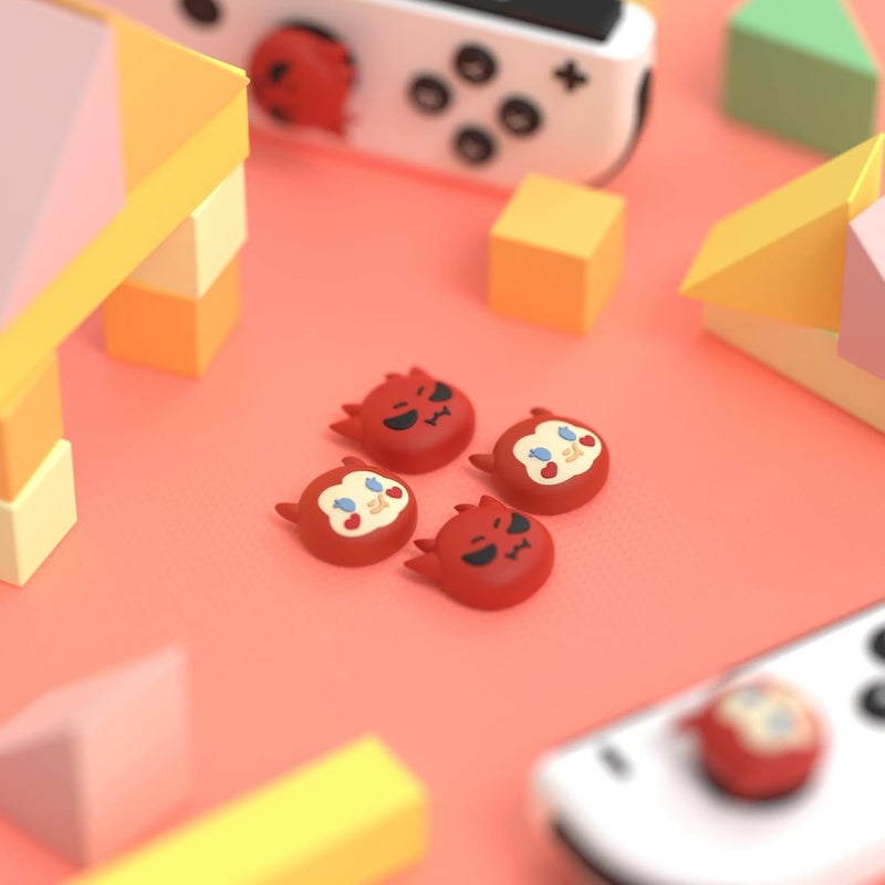 playvital Halloween Joystick Caps for Nintendo Switch, Thumbstick Grips for Switch Lite, Analog Cover for OLED Joycon Thumb Grip Caps - Little Devils - Image 3